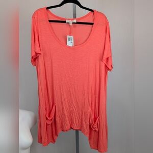 Philosophy Coral Short Sleeve Tee